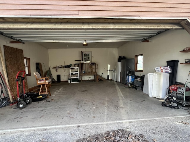 34722 36th Ave, Paw Paw, MI 49079 - garage with refrigerator