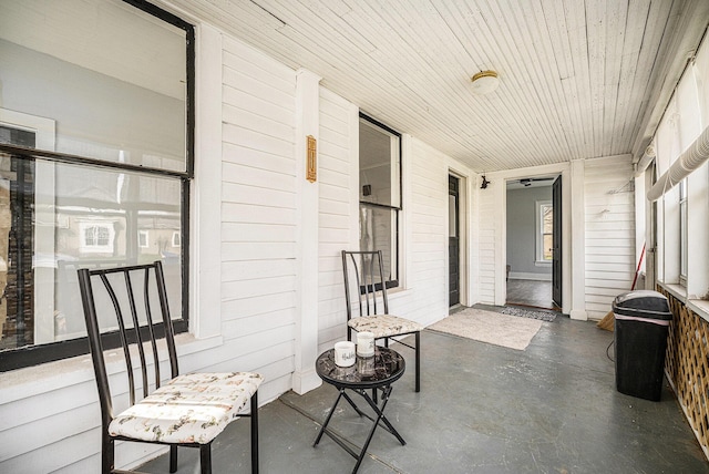 exterior space with a porch