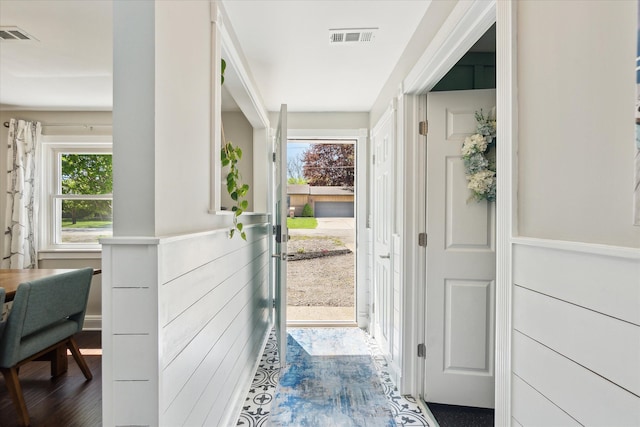 2510 Ruth Dr, Fenton, MI 48430 - entryway with dark wood-type flooring