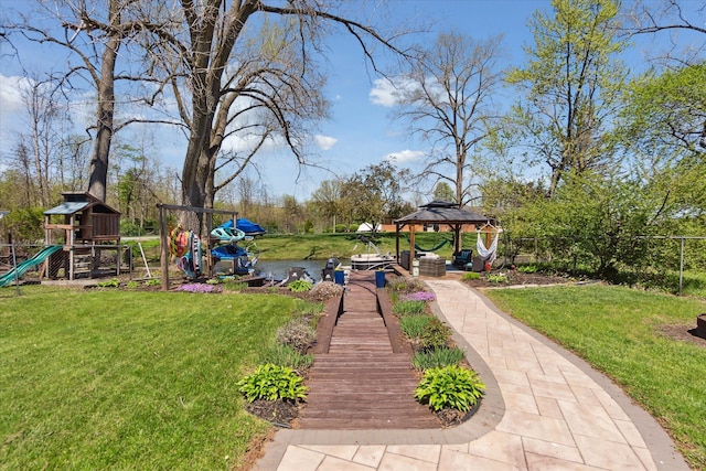 2510 Ruth Dr, Fenton, MI 48430 - view of property's community with a gazebo and a playground