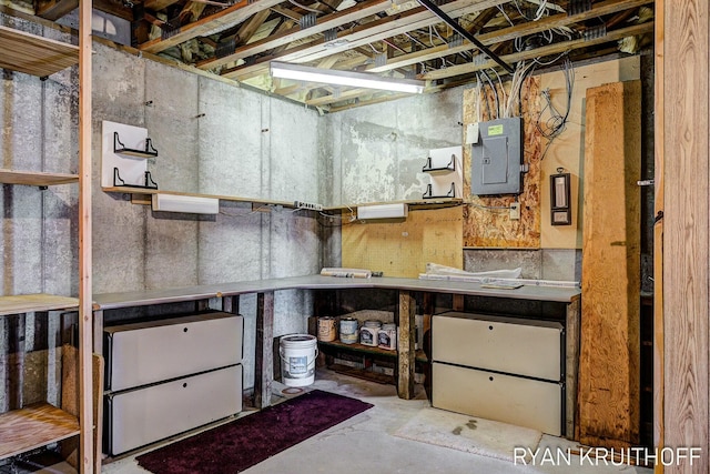 3076 Regency Pkwy, Zeeland, MI 49464 - unfinished below grade area featuring electric panel