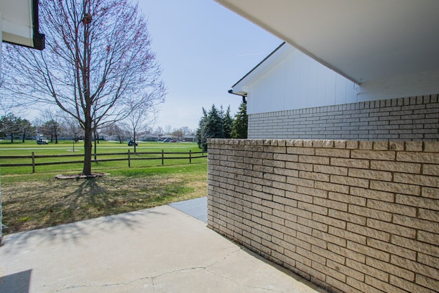 view of patio / terrace with fence