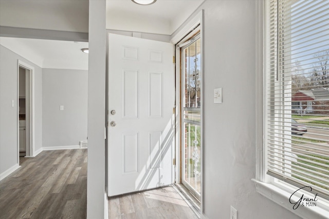 19931 Braile St, Detroit, MI 48219 - entryway with wood finished floors and baseboards
