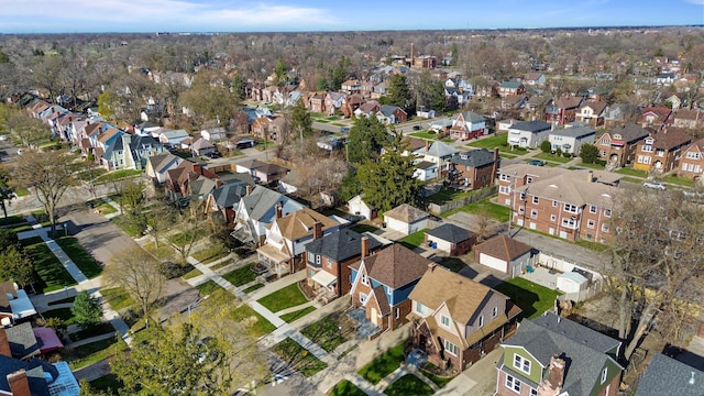 birds eye view of property featuring a residential view