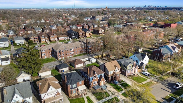 drone / aerial view featuring a residential view