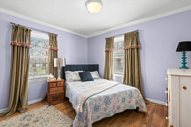 45520 Deshon St, Utica, MI 48317 - bedroom with wood finished floors, baseboards, and ornamental molding