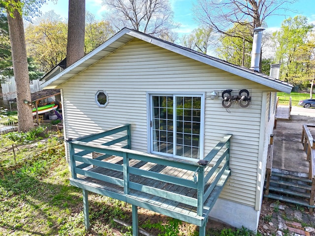 69369 Oak St, Benton Harbor, MI 49022 - exterior space featuring a deck