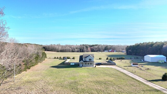 6039 W Morris Lake Rd, Mears, MI 49436 - birds eye view of property with a rural view