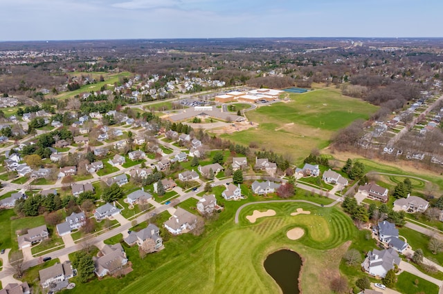 7511 Dunross Dr, Portage, MI 49024 - bird's eye view featuring view of golf course and a residential view