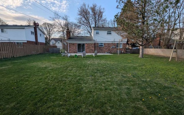 23528 King Dr, Clinton Township, MI 48035 - view of yard featuring a patio and a fenced backyard