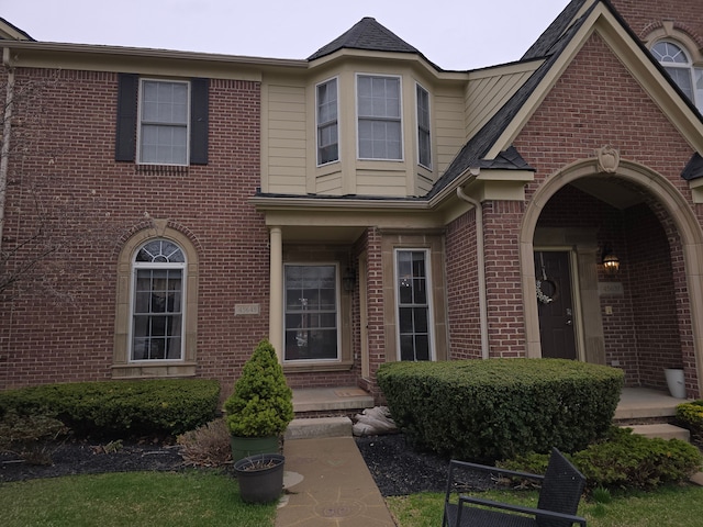 45645 Graystone Ln, Canton, MI 48187 - view of front facade featuring brick siding