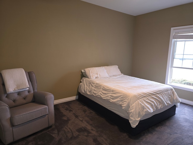 45645 Graystone Ln, Canton, MI 48187 - bedroom with baseboards and dark carpet