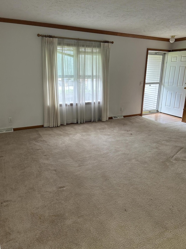 4 Grady Ct, Coldwater, MI 49036 - carpeted spare room with healthy amount of natural light, crown molding, and a textured ceiling