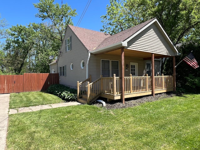 22332 Homestead St, Taylor, MI 48180 - bungalow-style house with roof with shingles and a deck