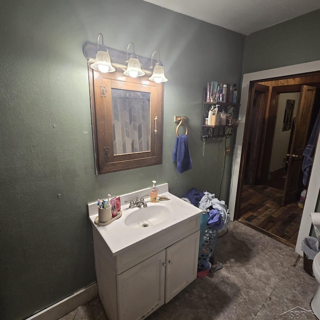 bathroom with vanity