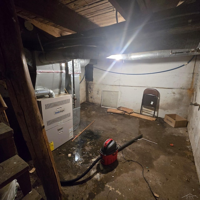 1390 E Wilcox Ave, White Cloud, MI 49349 - view of unfinished below grade area