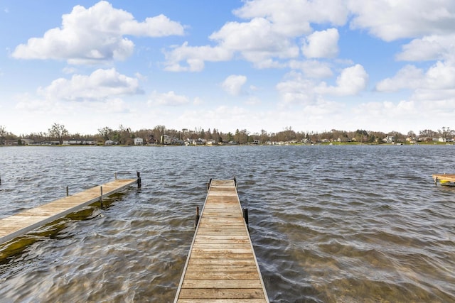 8033 S Portage Rd, Jackson, MI 49201 - view of dock with a water view