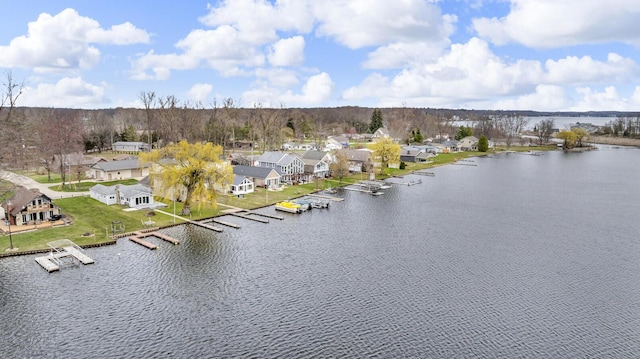 8033 S Portage Rd, Jackson, MI 49201 - bird's eye view featuring a residential view and a water view