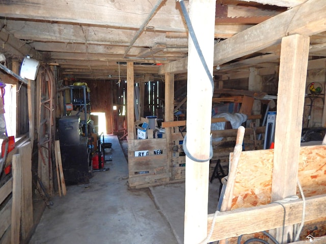miscellaneous room with concrete floors