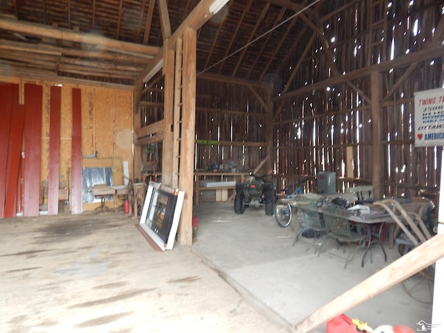 miscellaneous room with a garage