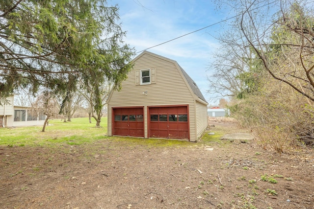 garage featuring a garage
