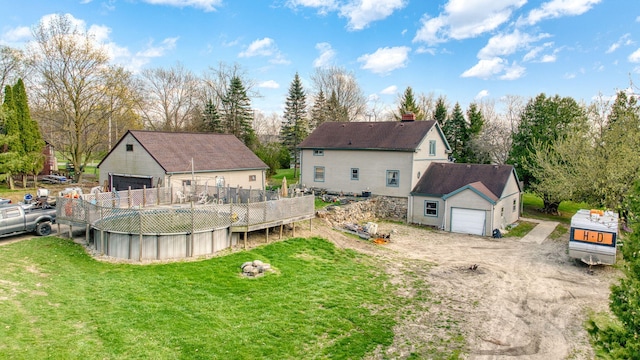 8825 Mills Rd, Manitou Beach, MI 49253 - aerial view of property and surrounding area