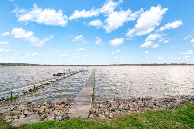 8825 Mills Rd, Manitou Beach, MI 49253 - dock featuring a water view
