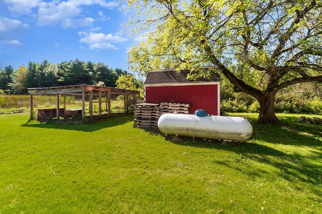 4345 W Mcnally Rd, Coleman, MI 48618 - view of yard with an outbuilding