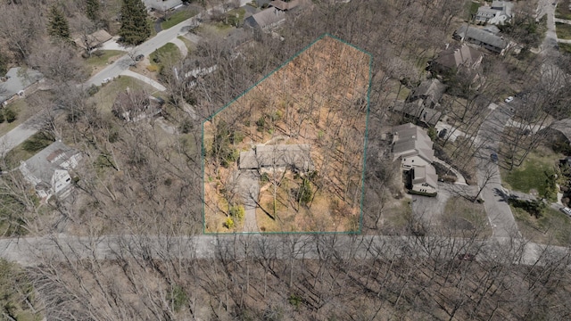 1657 Glenwood Rd, Ann Arbor, MI 48104 - aerial view of property's location featuring property parcel outlined