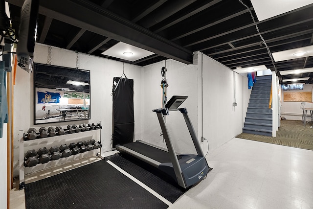 view of exercise room