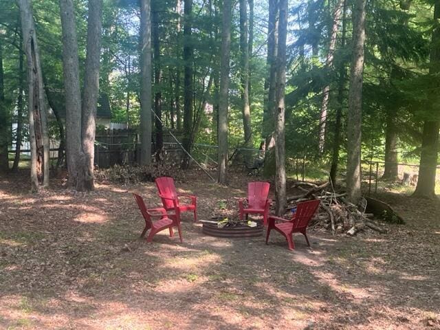 608 Terrace Dr, Houghton Lake, MI 48629 - view of yard featuring fence