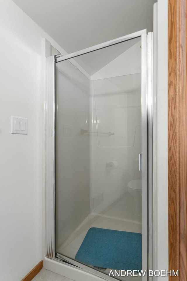 332 Royal Park Dr, Zeeland, MI 49464 - bathroom featuring a shower stall and visible vents