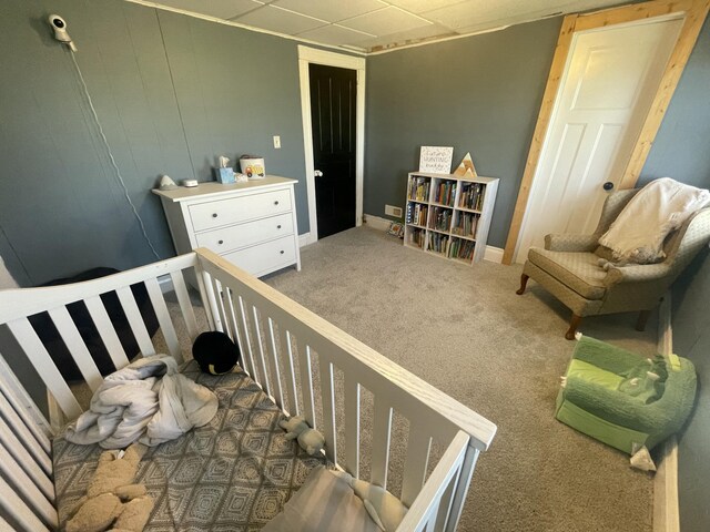 7801 S Lucas Rd, Mcbain, MI 49657 - bedroom with carpet floors and baseboards