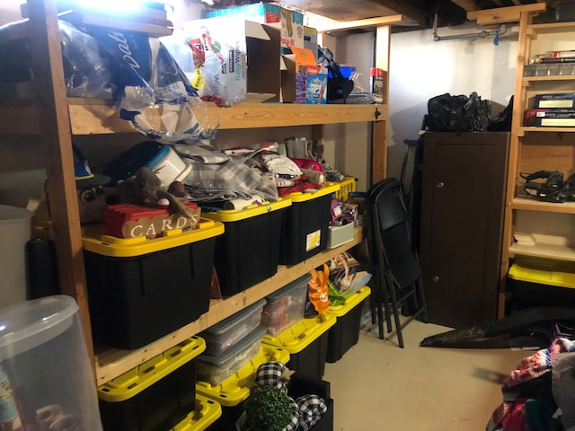 view of storage