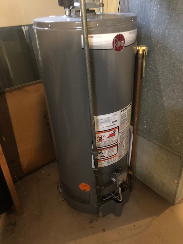 utilities featuring water heater