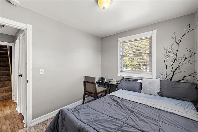 bedroom with baseboards