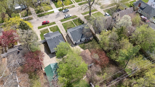 aerial perspective of suburban area