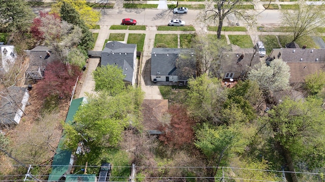aerial perspective of suburban area