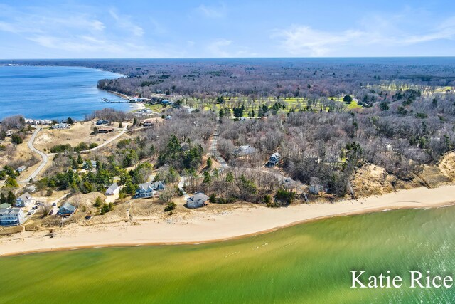 5575 Beechmont Rd, Whitehall, MI 49461 - drone / aerial view with a water view