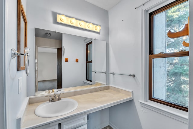 bathroom featuring vanity