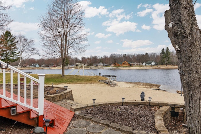 1219 Nokomis Dr, Gladwin, MI 48624 - exterior space with a water view