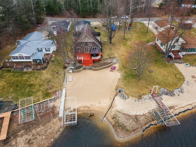 1219 Nokomis Dr, Gladwin, MI 48624 - bird's eye view with a water view