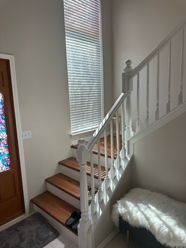 view of stairs