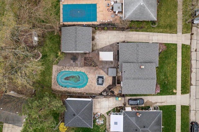 birds eye view of property