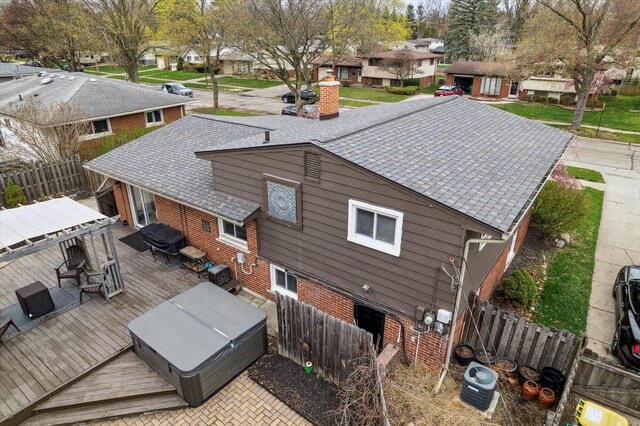 exterior space with a residential view