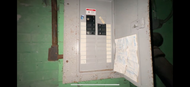 utility room with electric panel