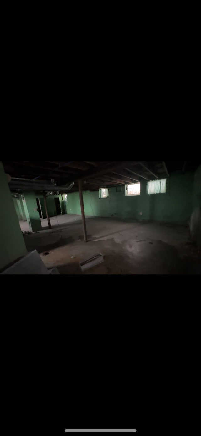 view of basement