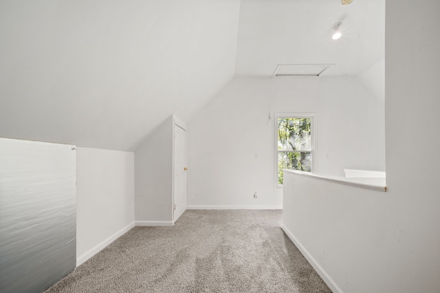 2457 Rocky Top Ln, Commerce Twp, MI 48382 - bonus room featuring lofted ceiling, carpet, and baseboards