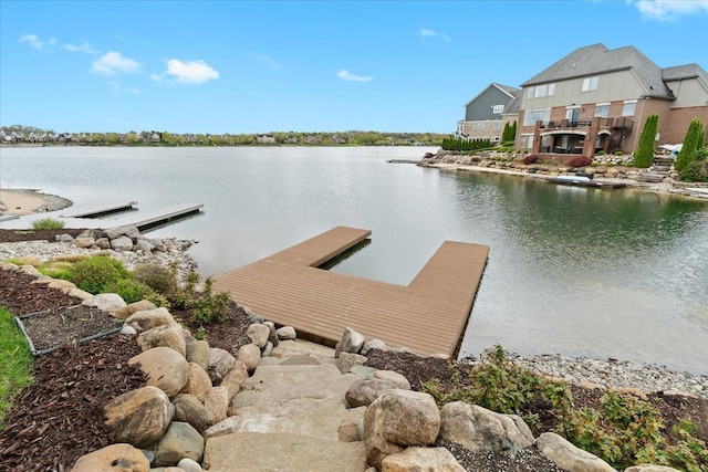 8427 Boulder Shores Dr, South Lyon, MI 48178 - dock featuring a water view