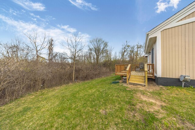 1525 Hiller Rd, West Bloomfield, MI 48324 - view of yard featuring a deck